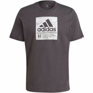 adidas CMO TEE Pánské tričko, tmavě šedá, velikost L