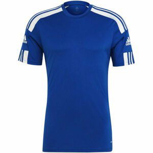 adidas SQUAD 21 JSY SS Pánský fotbalový dres, Modrá,Bílá, velikost