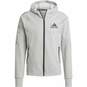 adidas MT FZ HOODIE Pánská sportovní mikina, Šedá,Černá, velikost M