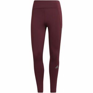 adidas OWN THE RUN LEGGINGS Dámské běžecké legíny, vínová, veľkosť XL