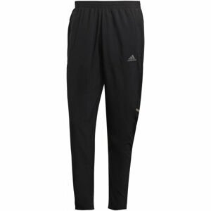 adidas OWN THE RUN PANT Pánské běžecké kalhoty, Černá,Stříbrná, velikost XL