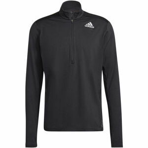 adidas OTR 1/2 ZIP Pánské běžecké tričko, Černá,Bílá, velikost XL