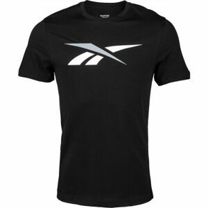 Reebok TE VECTOR LOGO TEE Pánské tričko, černá, velikost XXL