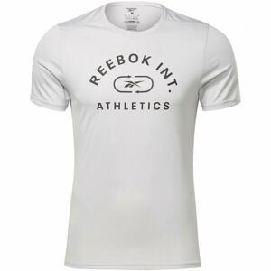 Reebok WOR POLY GRAPHIC Pánské triko, Šedá,Černá, velikost XXL