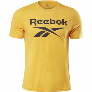 Reebok WOR SUP SS GRAPHIC Pánské triko, žlutá, velikost M