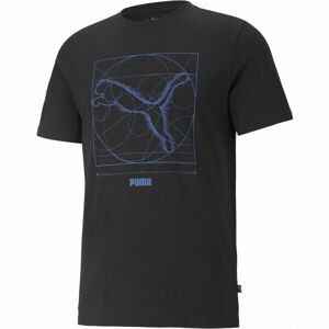 Puma RENAISSANCE CAT TEE Pánské triko, černá, velikost L