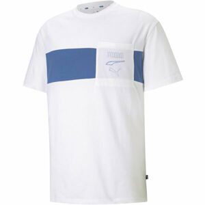 Puma REBEL ADVANCED TEE Pánské triko, Bílá, velikost