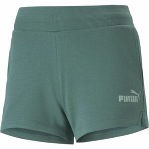 Puma ESS 4 SWEAT SHORTS Dámské šortky, Zelená, velikost M