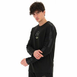 Lotto LOGO VI LONG SLEEVE TEE Pánské tričko s dlouhým rukávem, černá, veľkosť S