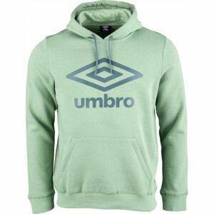 Umbro FW LARGE LOGO HOODY Pánská mikina, zelená, velikost S