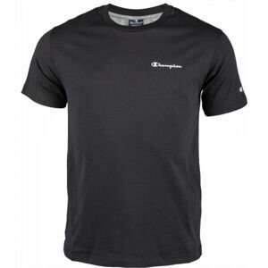 Champion CREWNECK T-SHIRT Pánské tričko, Černá,Bílá, velikost