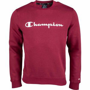 Champion CREWNECK SWEATSHIRT Pánská mikina, vínová, velikost S