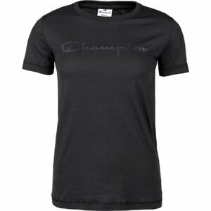 Champion CREWNECK T-SHIRT Černá L - Dámské tričko