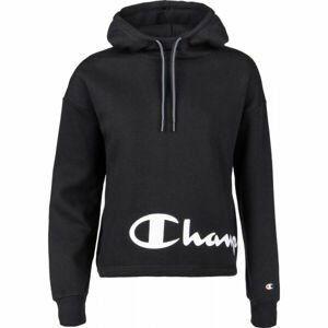 Champion HOODED SWEATSHIRT Dámská mikina, černá, velikost XS