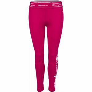 Champion CROP LEGGINGS Dámské legíny, Vínová,Bílá, velikost M