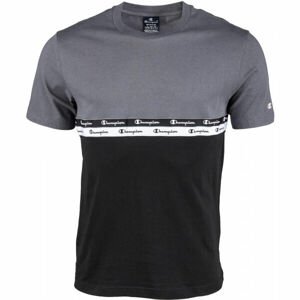 Champion CREWNECK T-SHIRT Pánské tričko, Černá, velikost 2XL