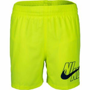 Nike LOGO SOLID LAP Chlapecké plavky, reflexní neon, veľkosť S