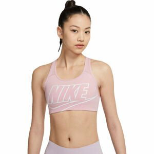 Nike SWOOSH FUTURA BRA Dámská sportovní podprsenka, růžová, velikost M