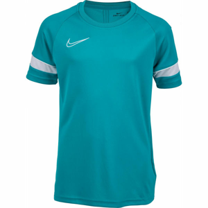 Nike DRI-FIT ACADEMY Dětské fotbalové tričko, tyrkysová, velikost S