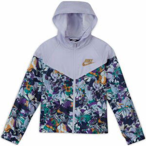 Nike SPORTSWEAR WINDRUNNER Dívčí bunda, Mix,Fialová,Zlatá, velikost