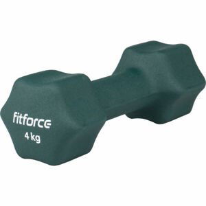 Fitforce NEOPRENOVÁ ČINKA 4KG Jednoruční činka, Tmavě zelená, velikost