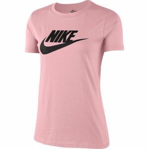 Nike NSW TEE ESSNTL ICON FUTURA Růžová M - Dámské tričko