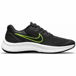 Nike STAR RUNNER 3 GS Dětská sportovní obuv, černá, veľkosť 38.5