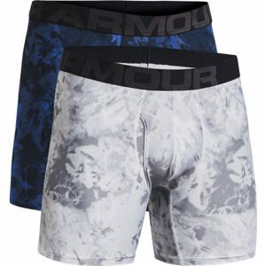 Under Armour TECH 6IM NOVELTY 2 PACK Pánské trenky, Šedá,Modrá,Černá, velikost