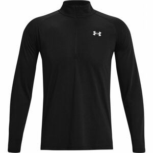 Under Armour STREAKER HALF ZIP Pánské triko s dlouhým rukávem, Černá,Bílá, velikost XXL