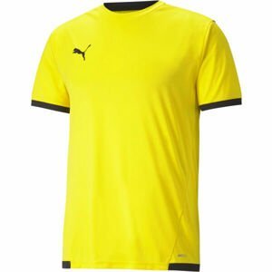 Puma TEAM LIGA JERSEY TEE Pánské fotbalové triko, žlutá, veľkosť L