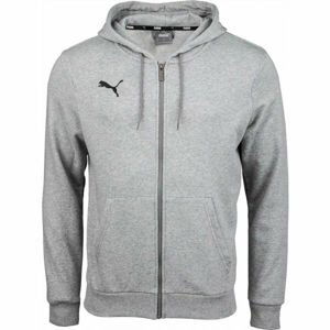 Puma TEAMGOAL 23 CASUALS HOODED JACKET Pánská tréninková mikina, šedá, velikost S