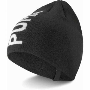 Puma ESS CLASSIC CUFFLESS  BEANIE JR Dětská pletená čepice, černá, velikost UNI