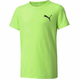 Puma ACTIVE SMALL LOGO TEE Světle zelená 140 - Chlapecké sportovní triko