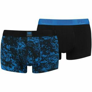 Puma MEN AOP TRUNK 2P Pánské boxerky, černá, velikost XL