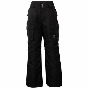 2117 LILLHEM Dětské lyžařské kalhoty, černá, veľkosť 164