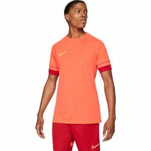 Nike DRI-FIT ACADEMY Pánské fotbalové tričko, Oranžová,Žlutá, velikost M