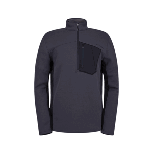 Spyder BANDIT HALF ZIP MENS Pánská mikina, tmavě šedá, velikost M