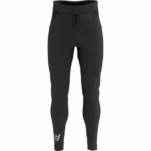 Compressport Pánské větruodolné běžecké kalhoty Pánské větruodolné běžecké kalhoty, černá, velikost M