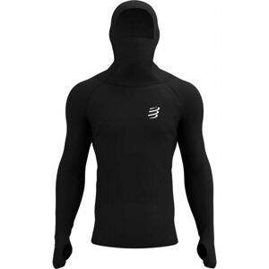 Compressport 3D THERMO ULTRALIGHT RACING HOODIE Pánská funkční mikina, černá, veľkosť M