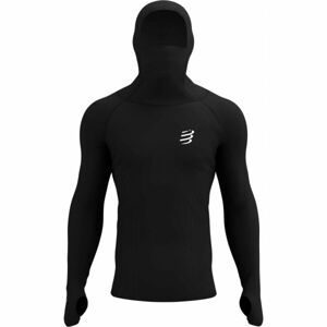 Compressport 3D THERMO ULTRALIGHT RACING HOODIE Pánská funkční mikina, černá, veľkosť XL