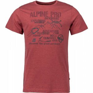 ALPINE PRO KALAN Pánské triko, červená, velikost XL