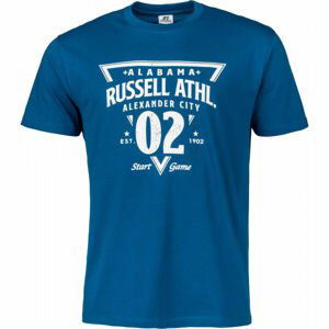 Russell Athletic CREWNECK TEE SHIRT Pánské tričko, Modrá,Bílá, velikost