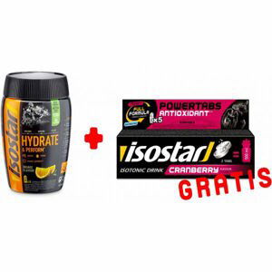 Isostar HYDRATE PERFORM 400G POMERANČ + TABLETY BOX BRUSINKA 120G zdarma Isotonický nápoj v prášku + rozpustný v tabletách, , velikost