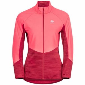 Odlo RUN EASY WARM HYBRID Dámská běžecká bunda, lososová, velikost L