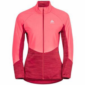 Odlo RUN EASY WARM HYBRID Dámská běžecká bunda, lososová, velikost XL