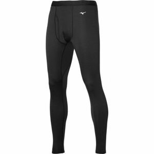 Mizuno MID WEIGHT LONG TIGHT Pánské termo kalhoty, Černá, velikost S