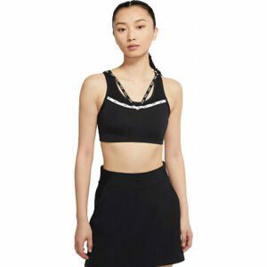 Nike DF SWSH STRPY LOGO BRA W  M - Dámská sportovní podprsenka