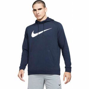 Nike DRY HOODIE PO SWOOSH M Pánská tréninková mikina, tmavě modrá, velikost XXL