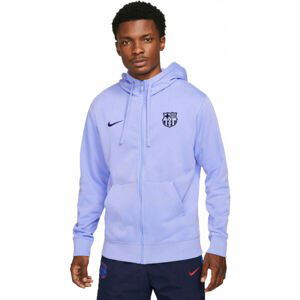 Nike FCB M NSW CLUB HOODIE FZ FT  S - Pánská fotbalová mikina