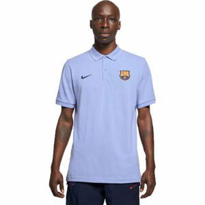 Nike FCB M NSW POLO PQ CRE Pánské fotbalové polotričko, Fialová,Mix,Černá, velikost